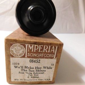 Vintage Player Piano Music Roll We'll Make Hay While the Sun Shines in